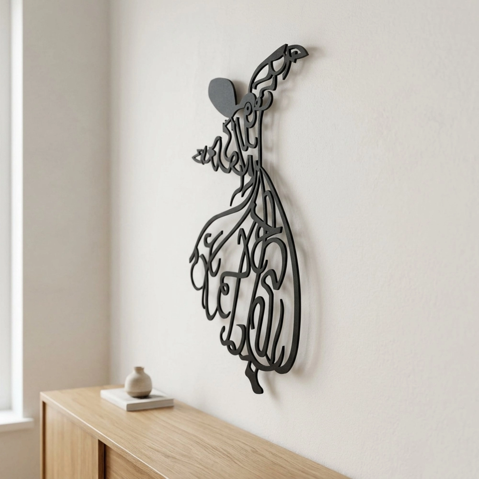 Whirling Dervish Metal Wall Art