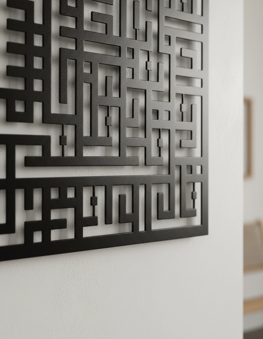 Kufi Nas / Felak Suresi 2’li Metal Tablo Set