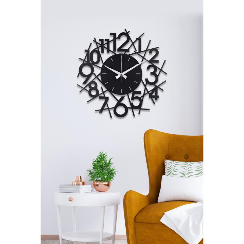Sayılar Metal Duvar Saati