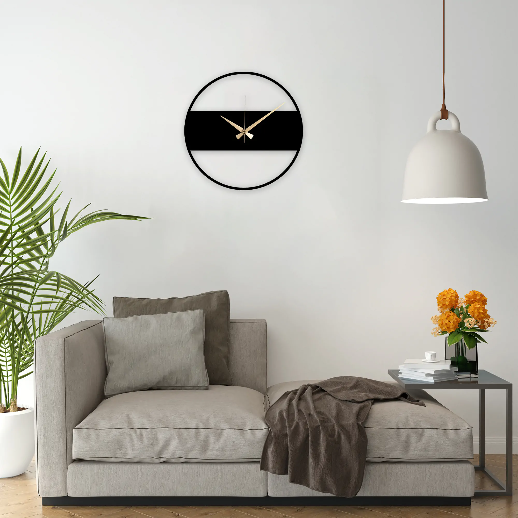Circle Metal Clock