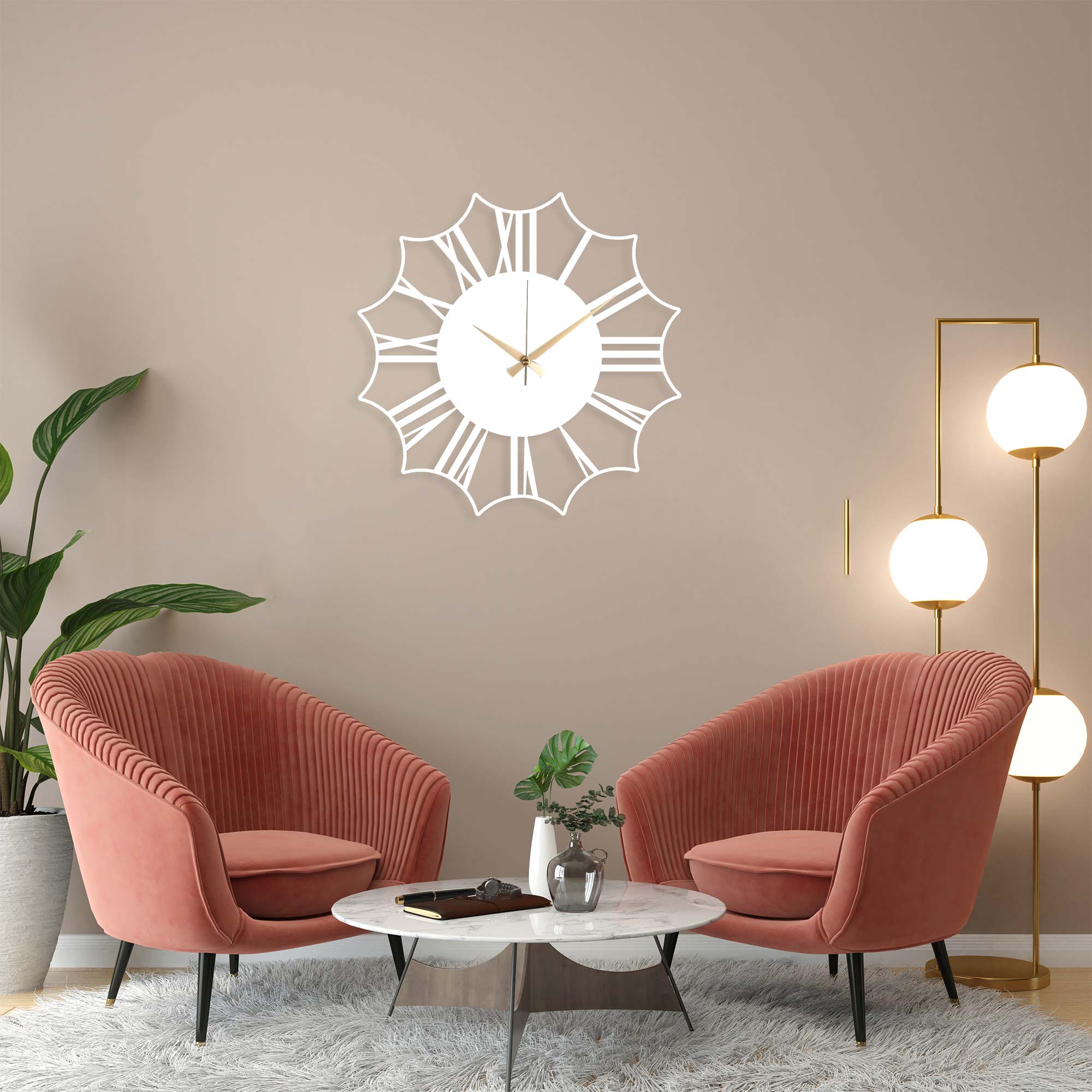 Duhem Metal Clock