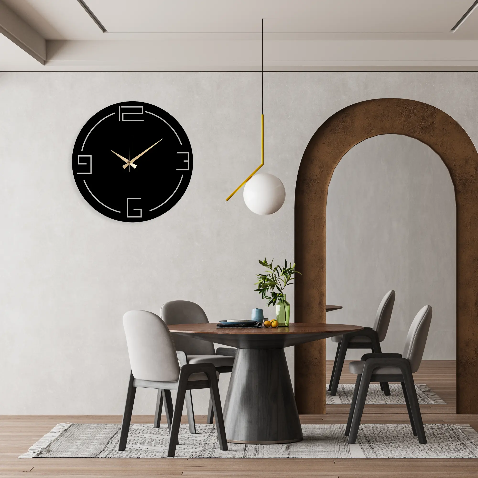 Carnap Metal Clock