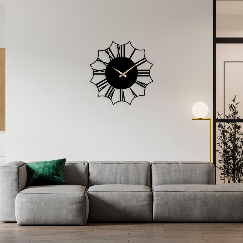 Wolven Metal Clock