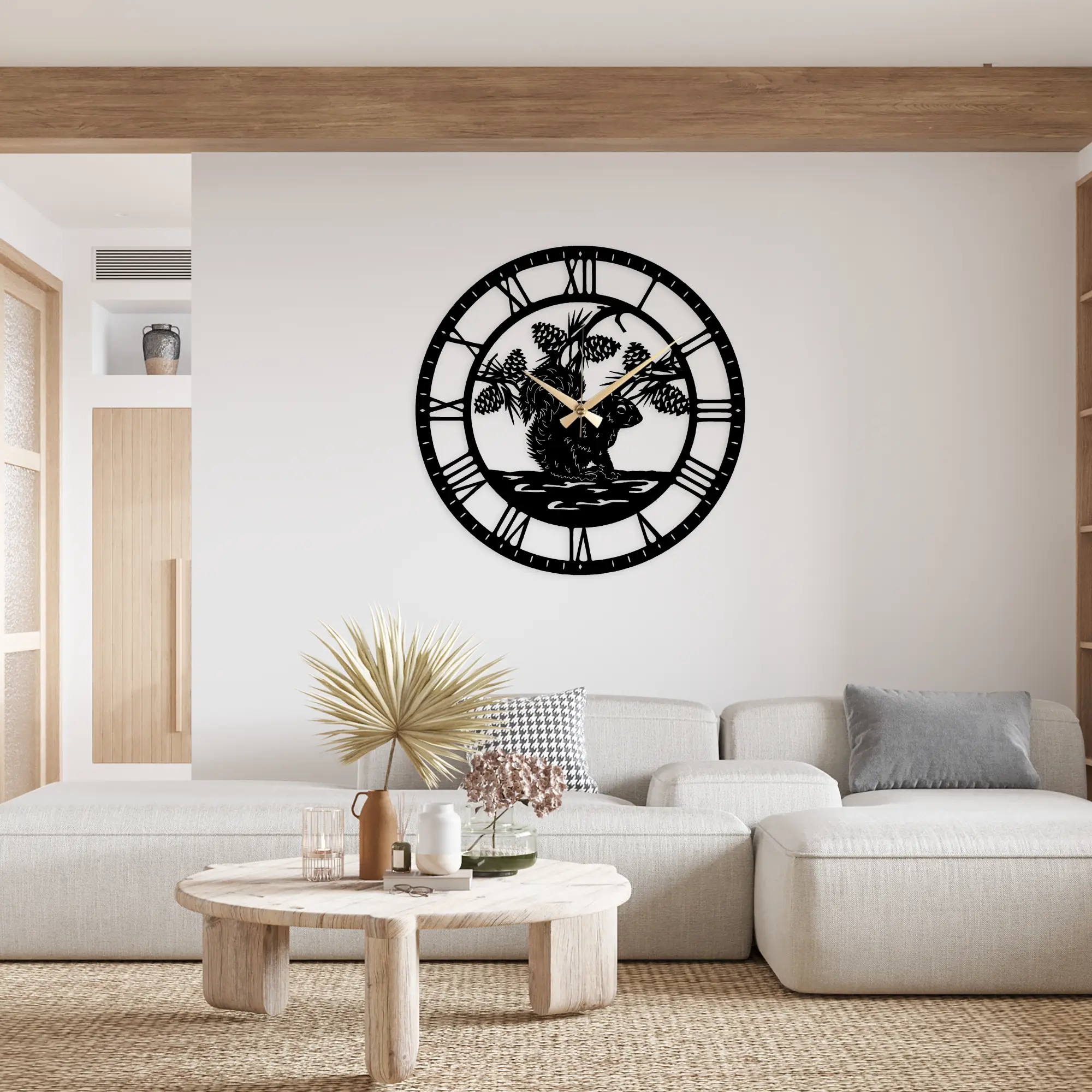 Ardilla Metal Clock