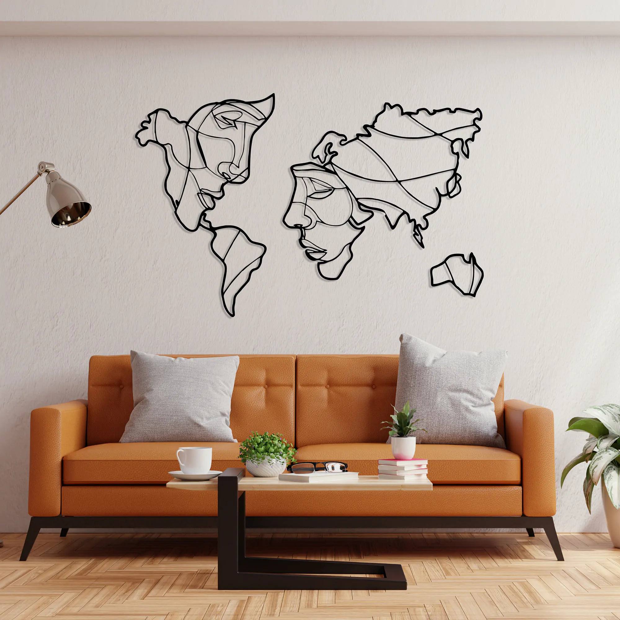 Aşk Dünyası Metal Tablo