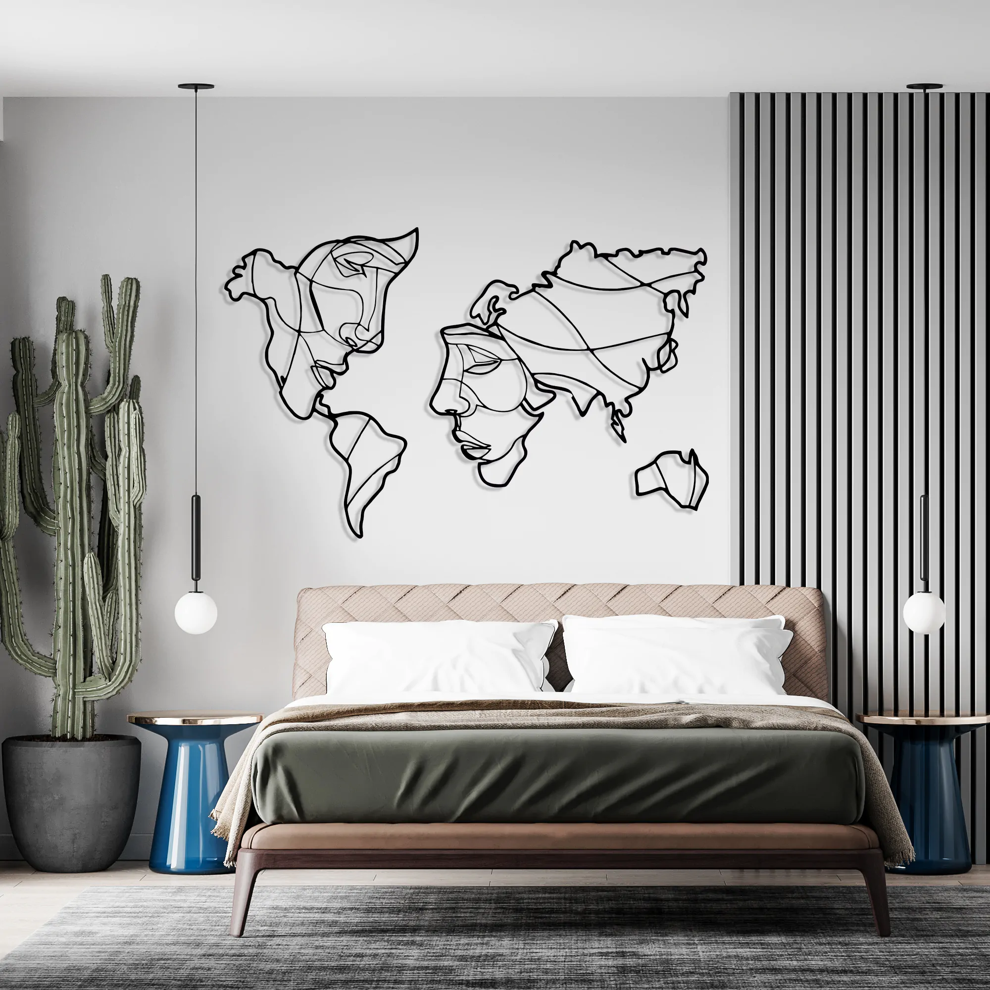 Aşk Dünyası Metal Tablo