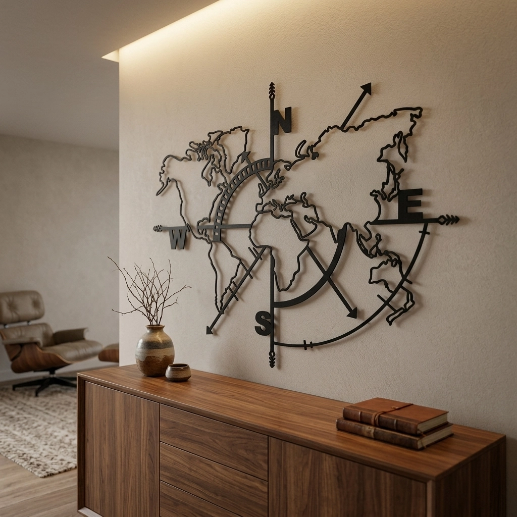 The Bright Side of the World Metal Wall Art