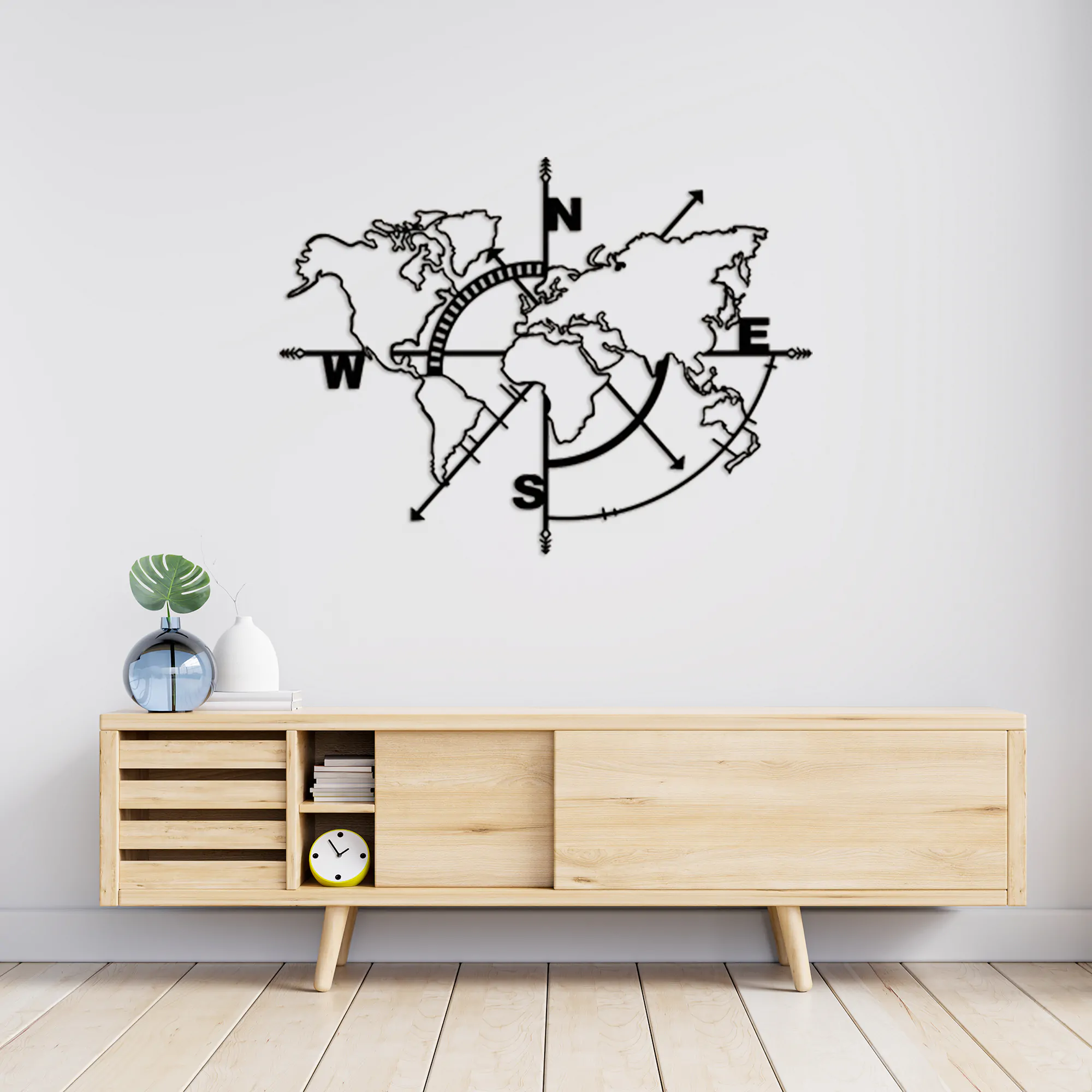 Dünyanın Aydınlık Yüzü Metal Tablo