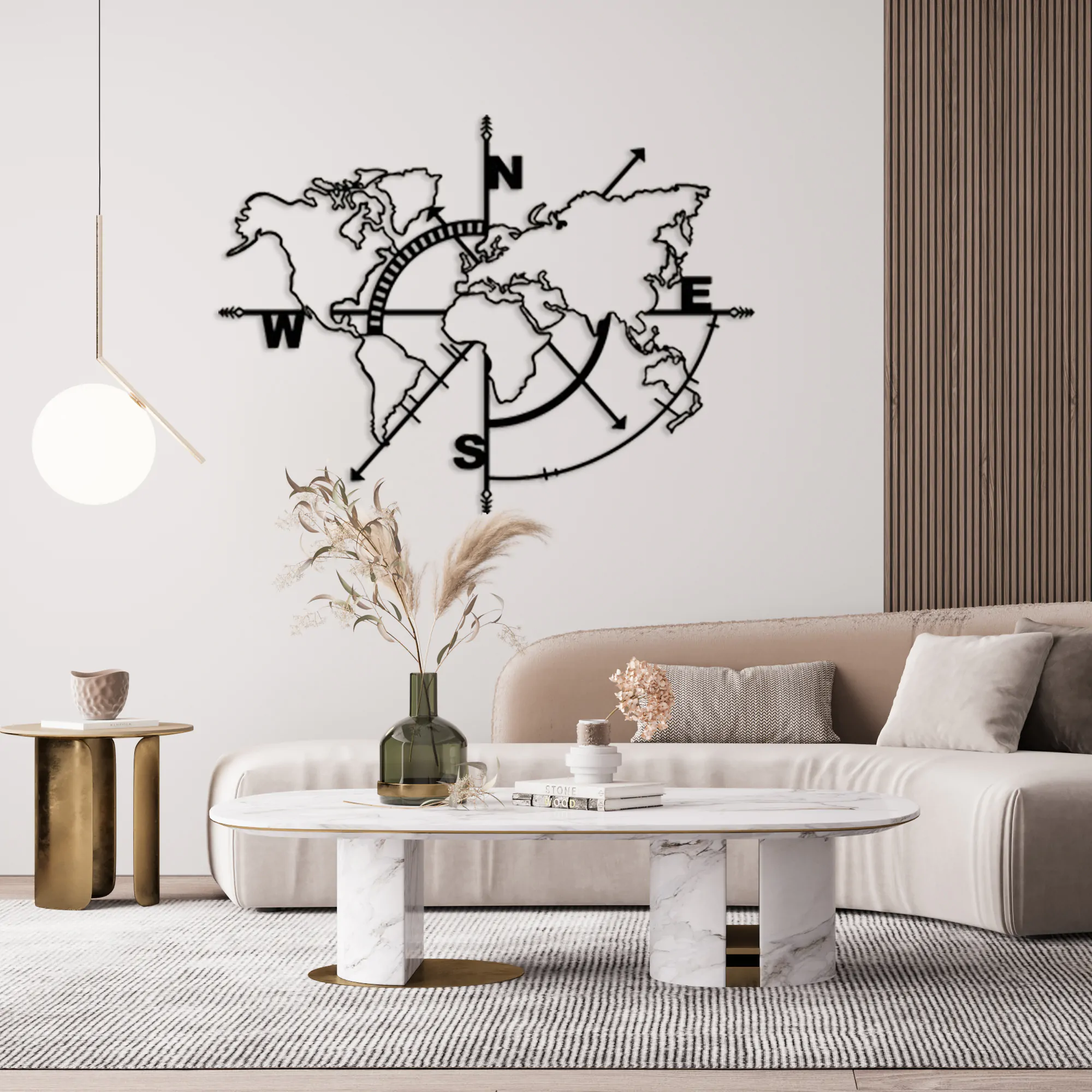 Dünyanın Aydınlık Yüzü Metal Tablo