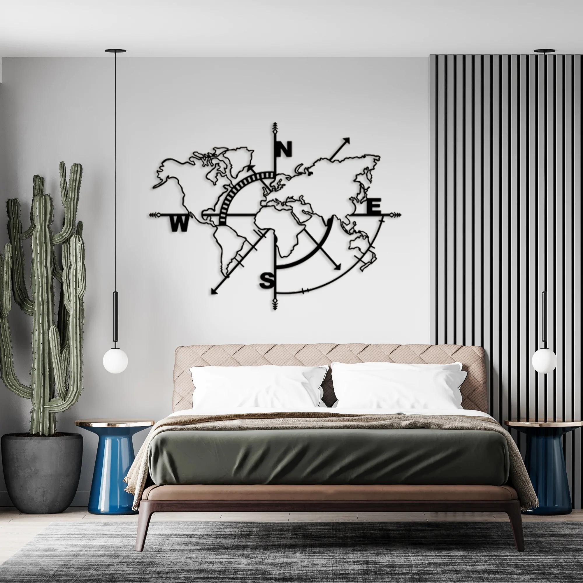 Dünyanın Aydınlık Yüzü Metal Tablo