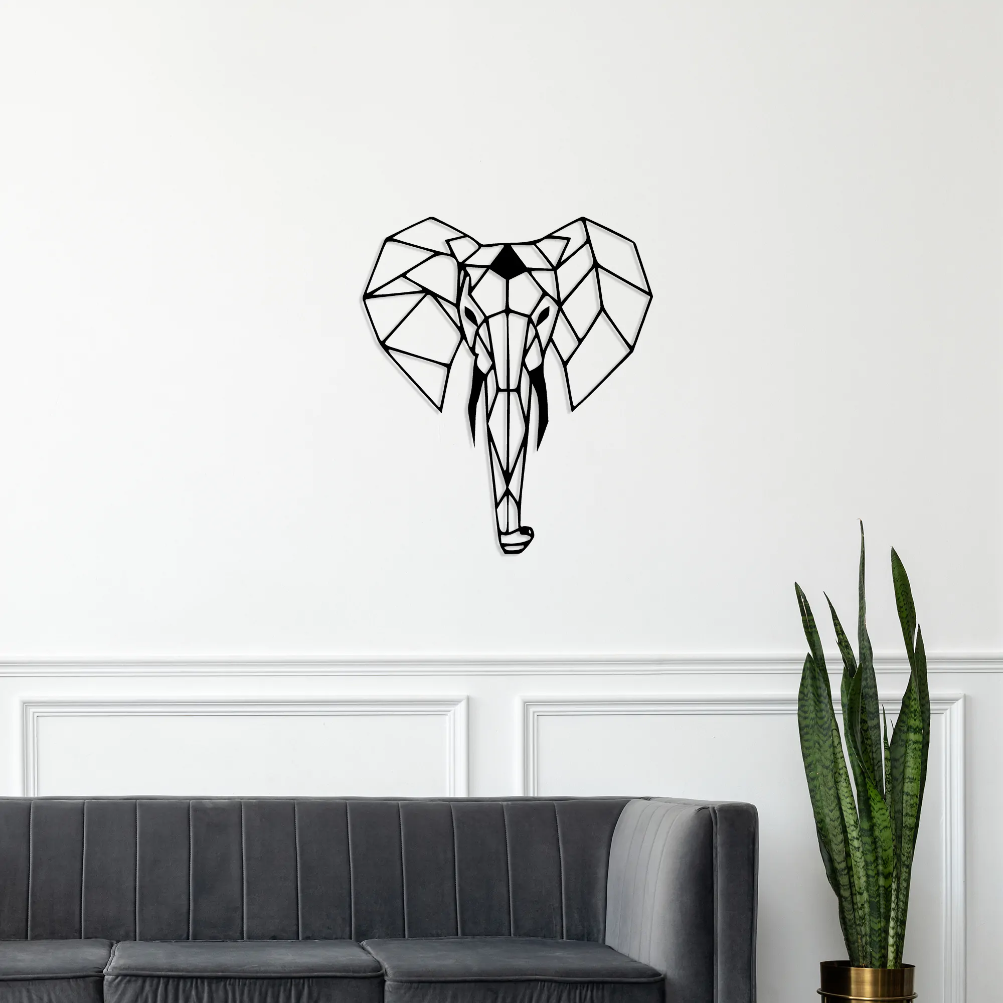 Elephant Metal Wall Art