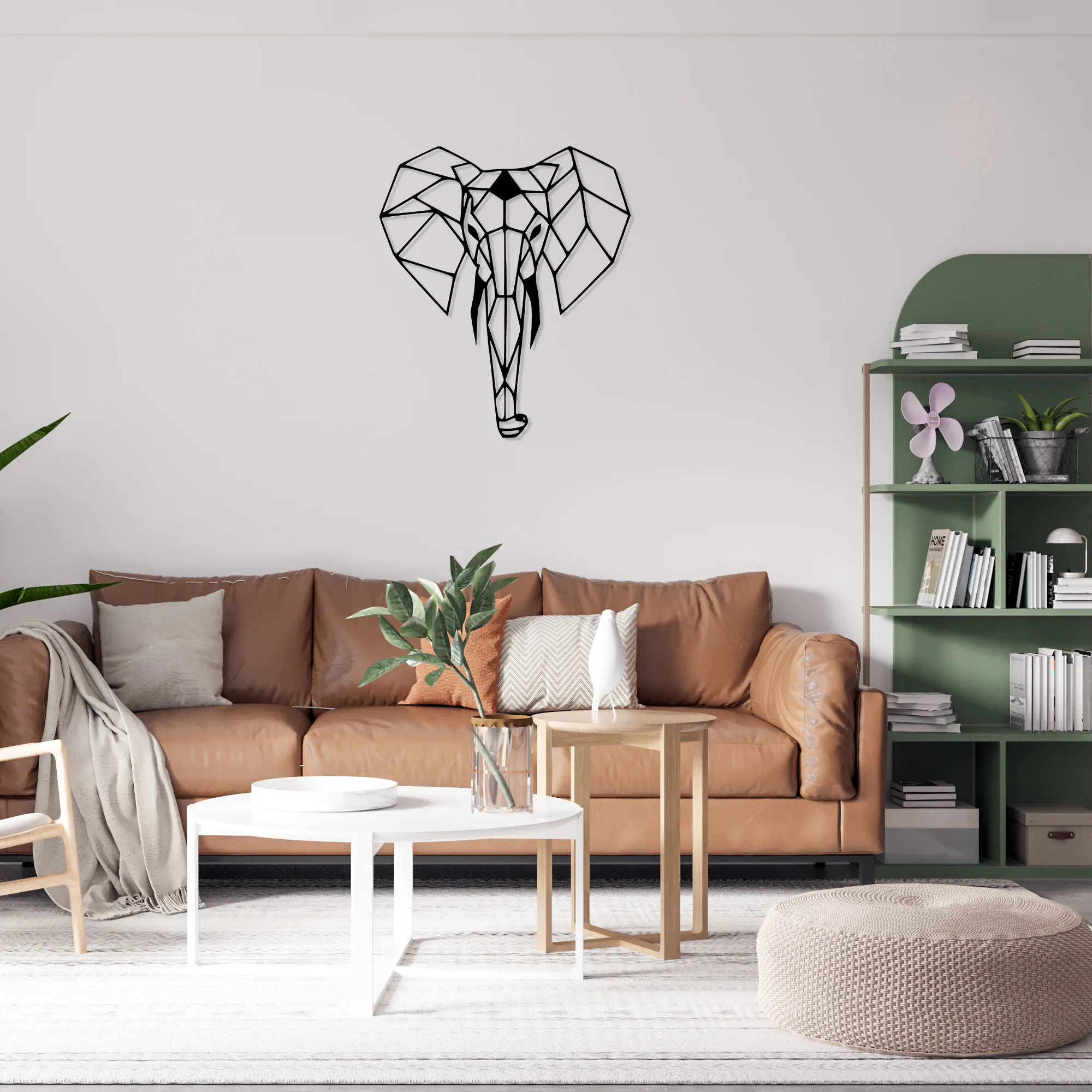 Elephant Metal Wall Art
