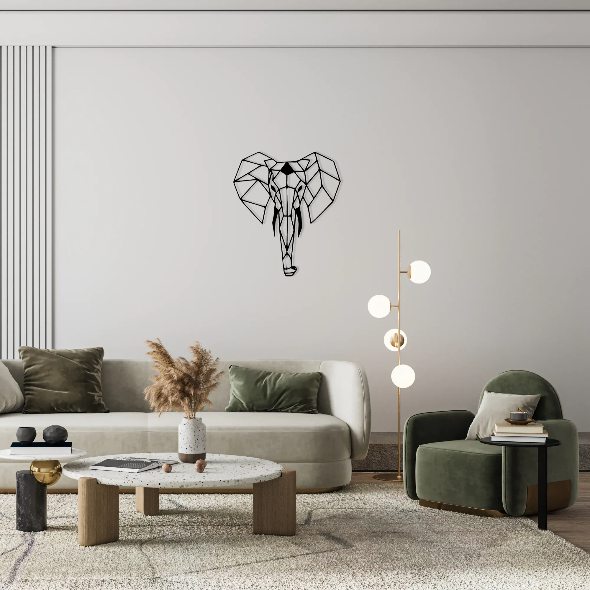 Elephant Metal Wall Art