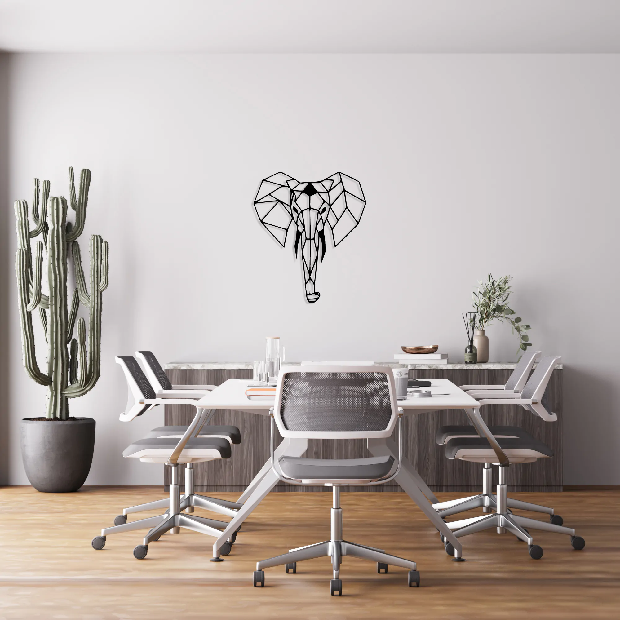 Elephant Metal Wall Art