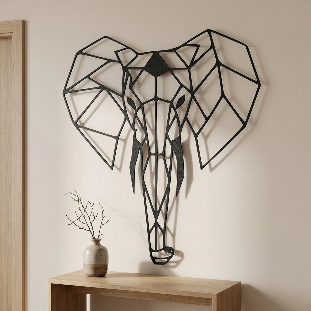 Elephant Metal Wall Art