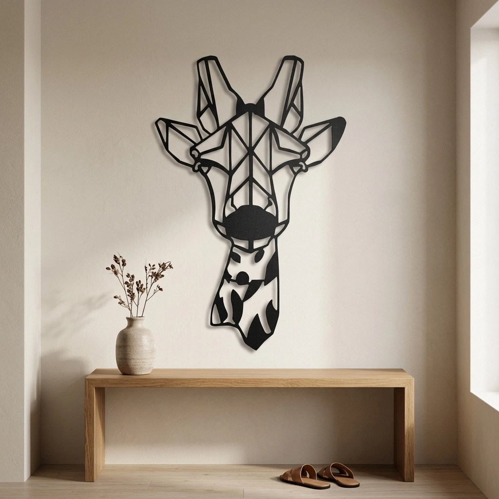 Giraffe Metal Wall Art