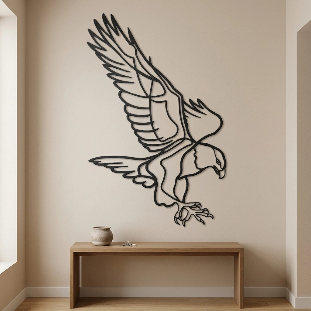 Flying Eagle Metal Wall Art