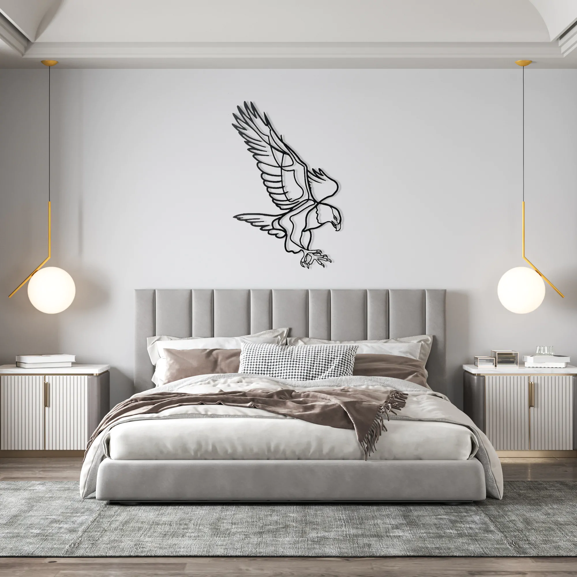 Flying Eagle Metal Wall Art