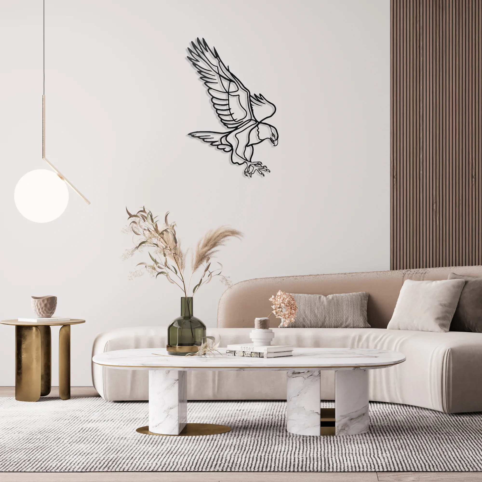 Flying Eagle Metal Wall Art