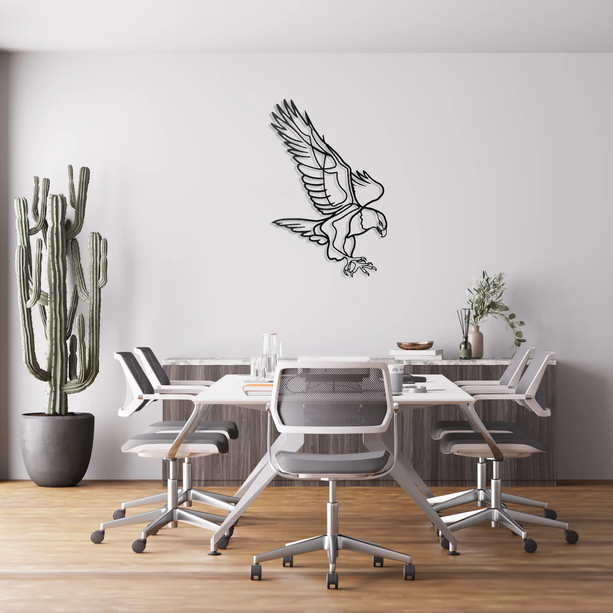 Flying Eagle Metal Wall Art