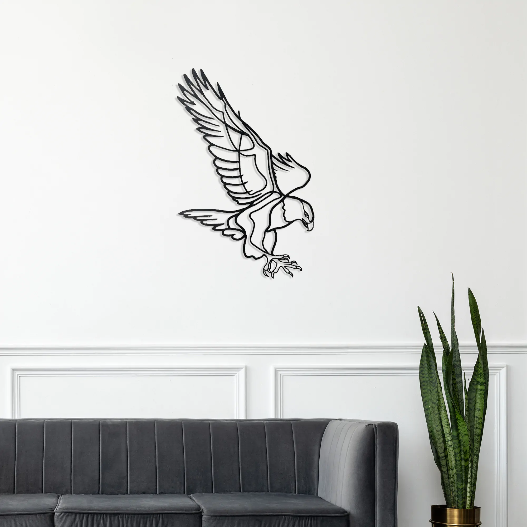 Flying Eagle Metal Wall Art