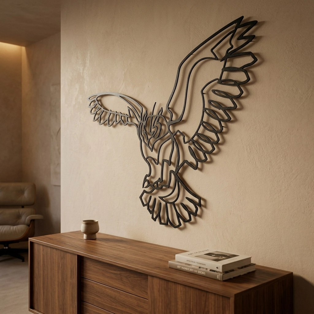 Owl Metal Wall Art