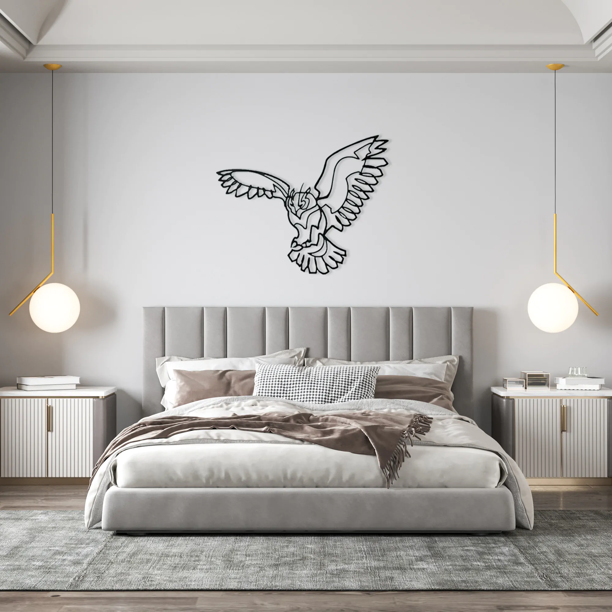 Owl Metal Wall Art