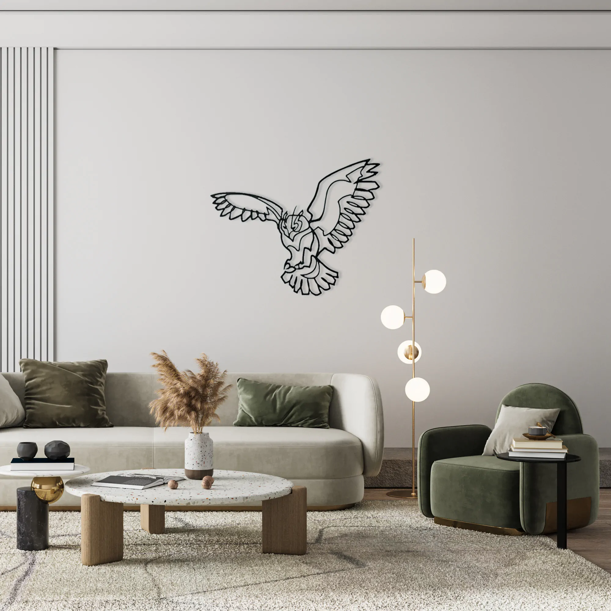 Owl Metal Wall Art
