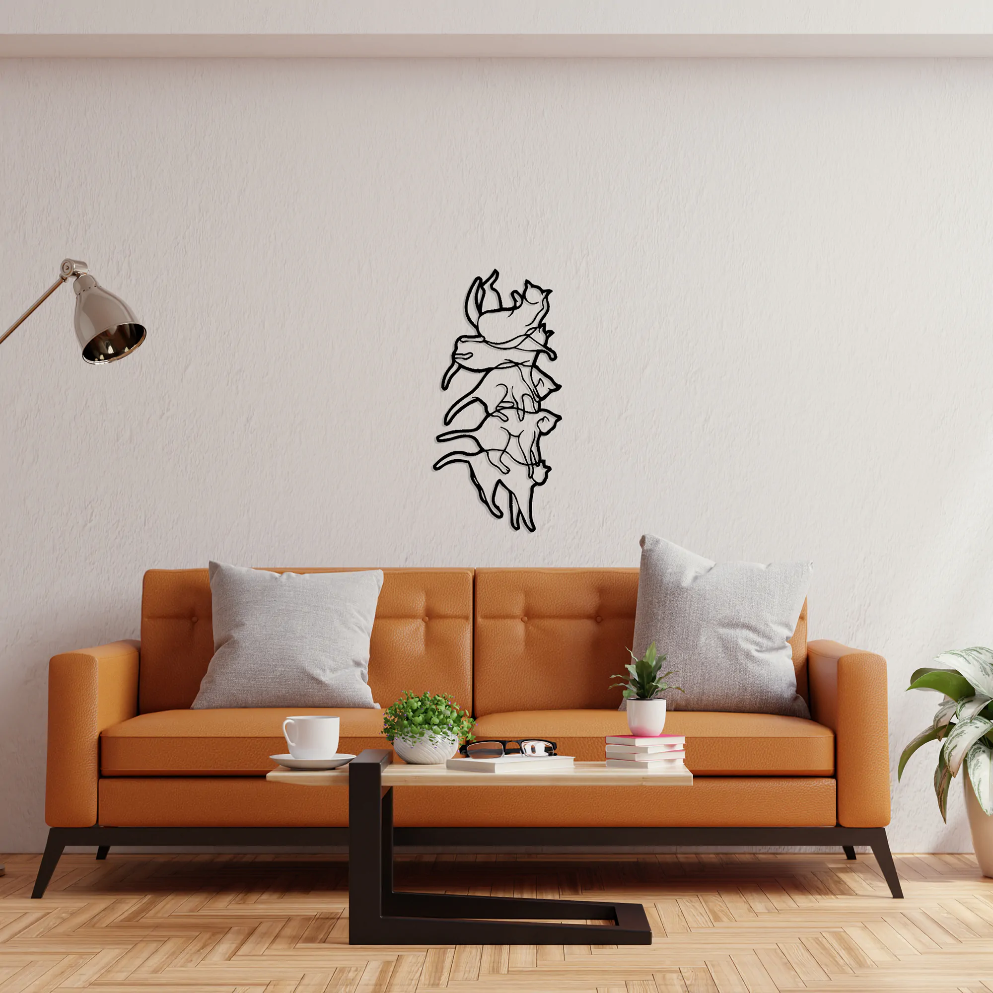 Cats Metal Wall Art