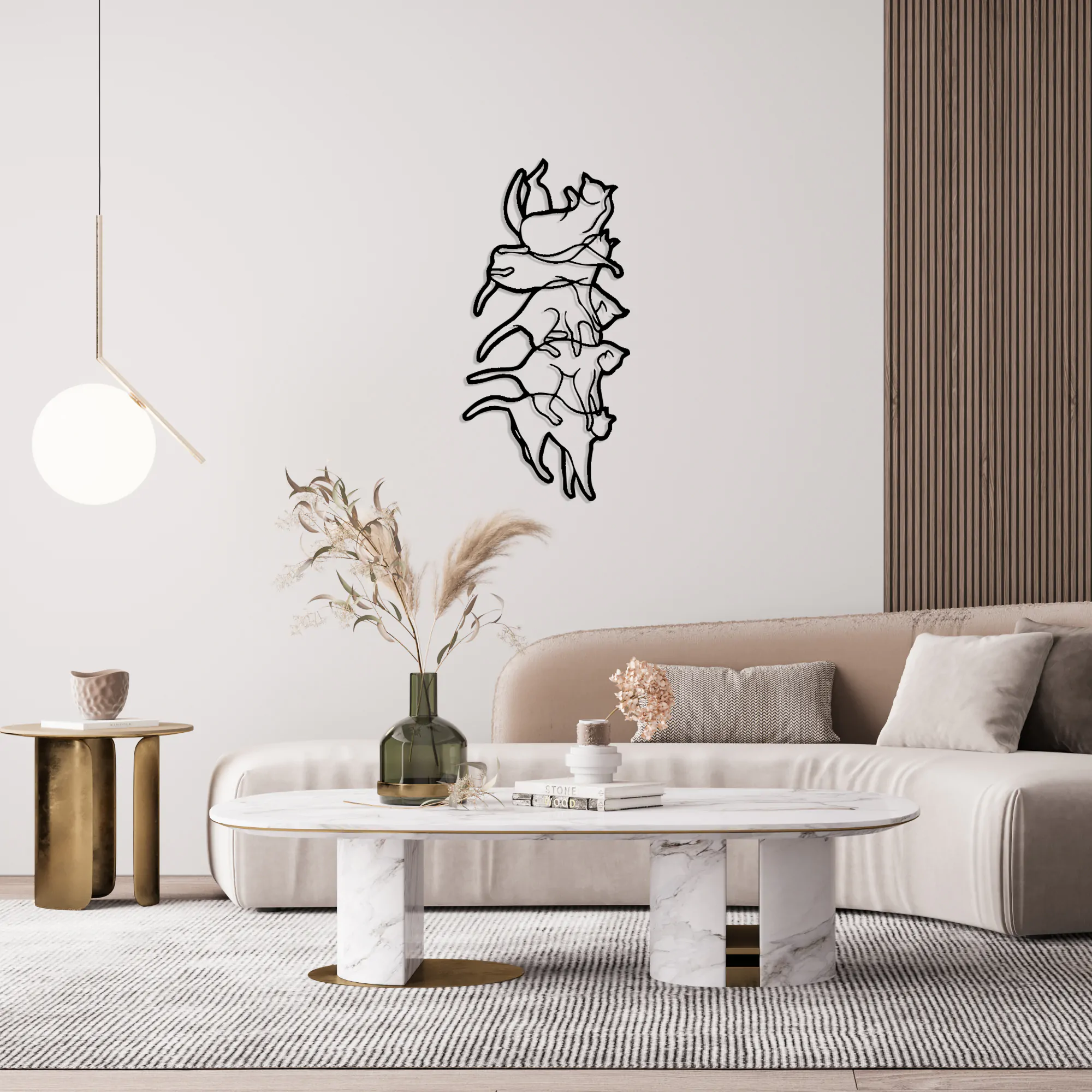 Cats Metal Wall Art
