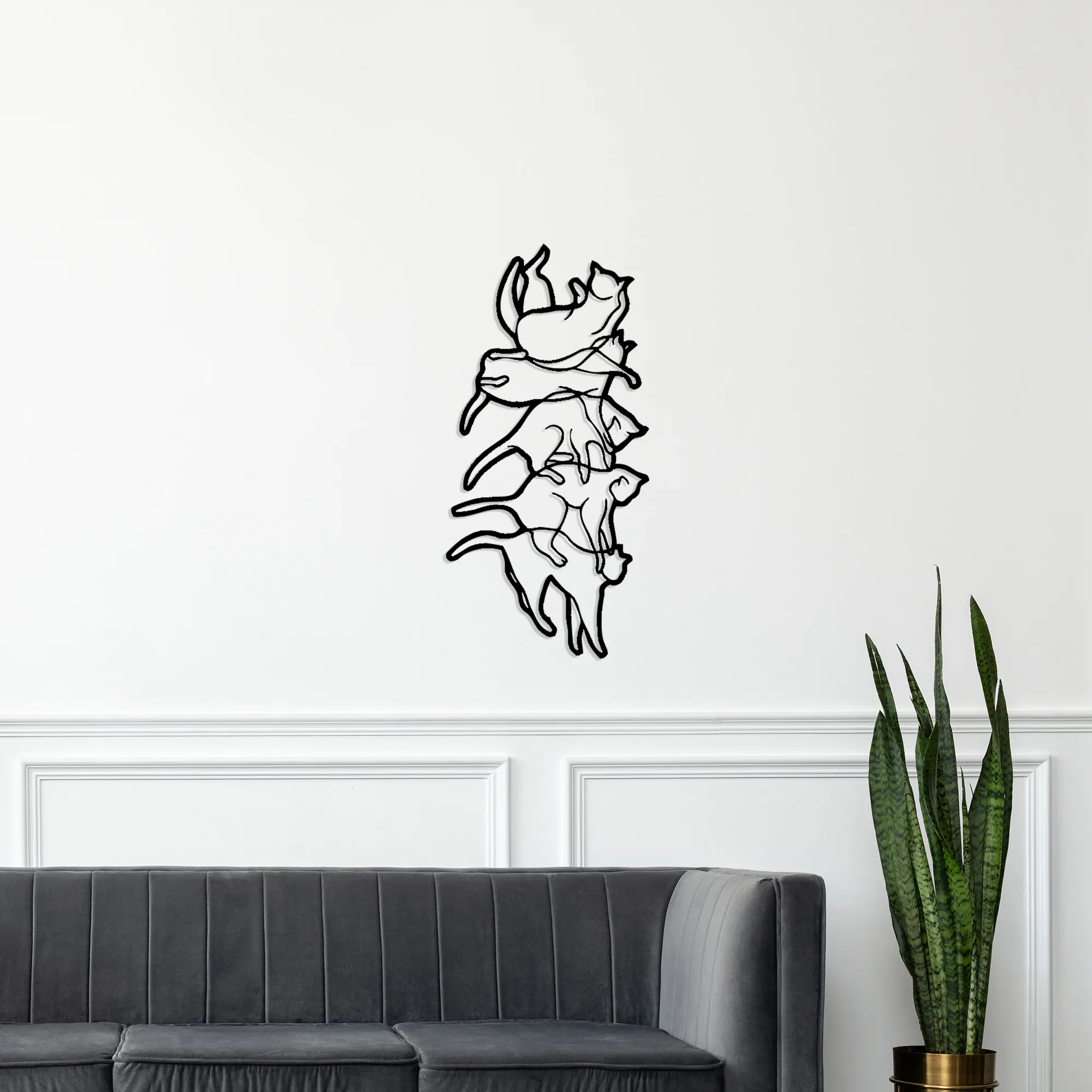 Cats Metal Wall Art