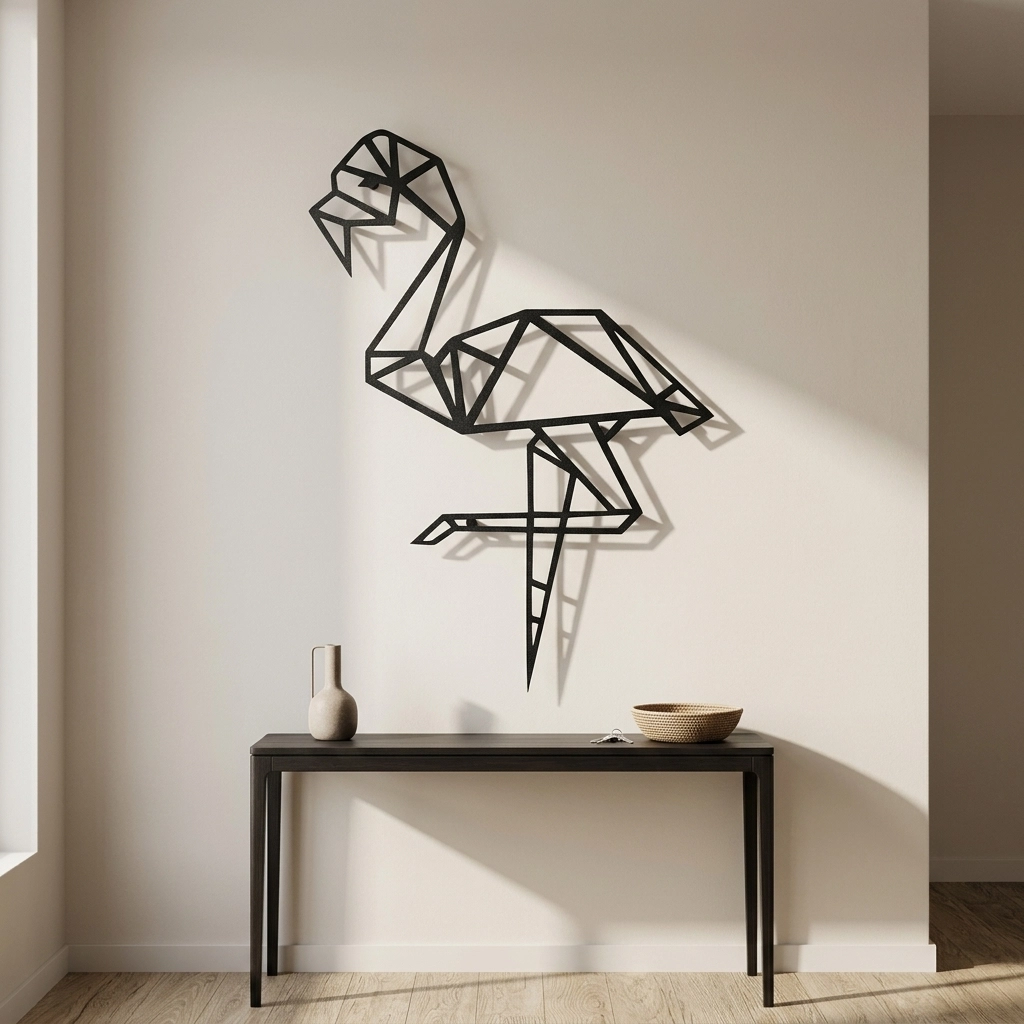 Flamingo Metal Wall Art