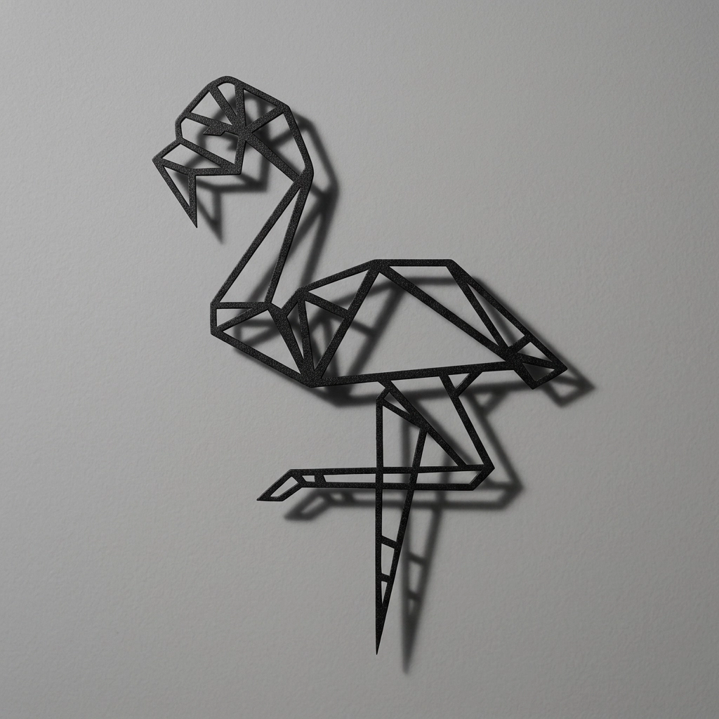 Flamingo Metal Wall Art