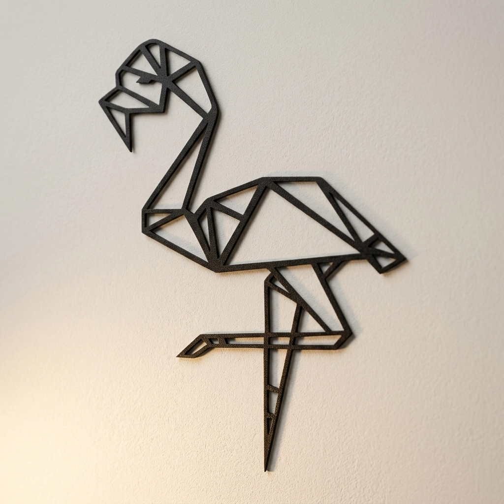 Flamingo Metal Wall Art