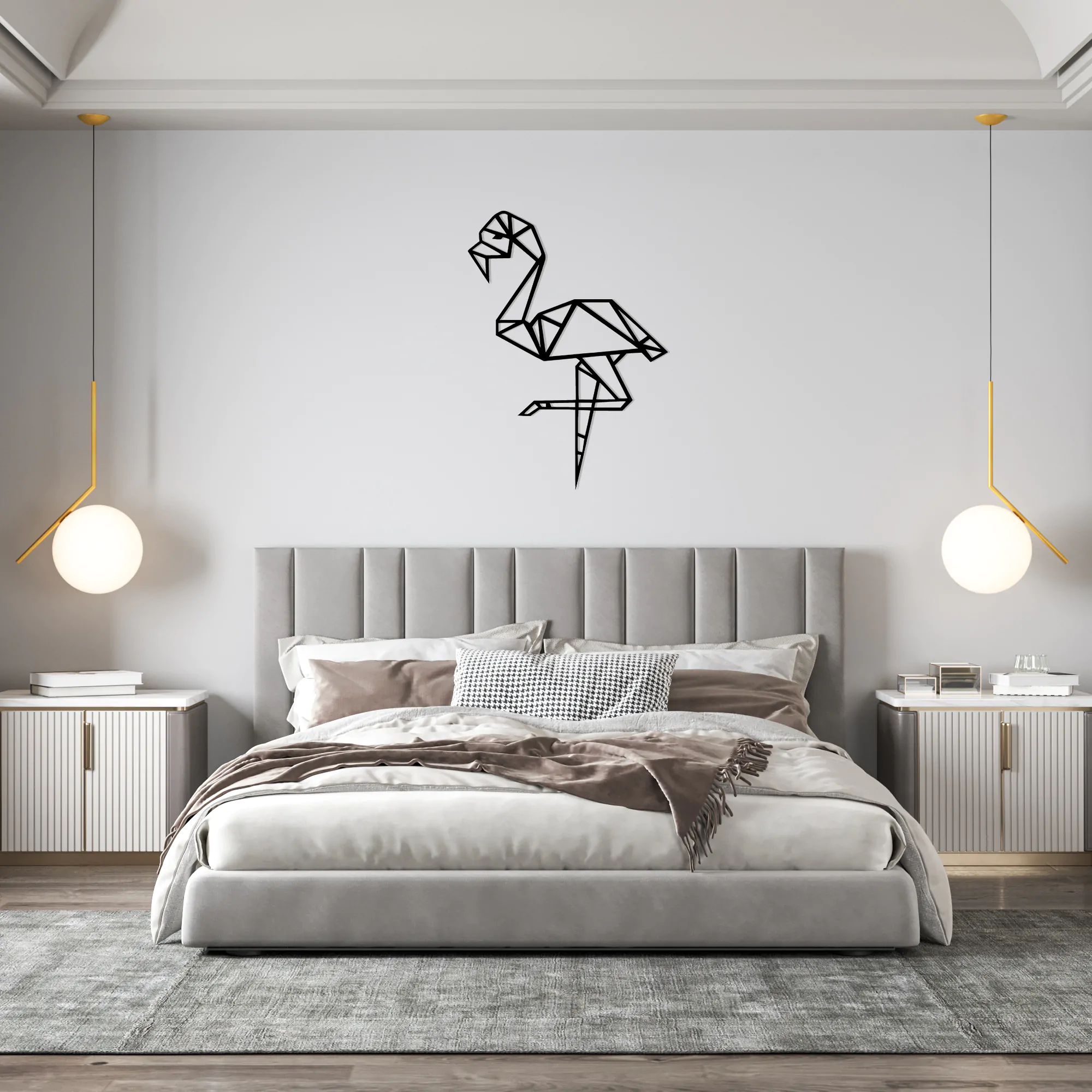 Flamingo Metal Wall Art