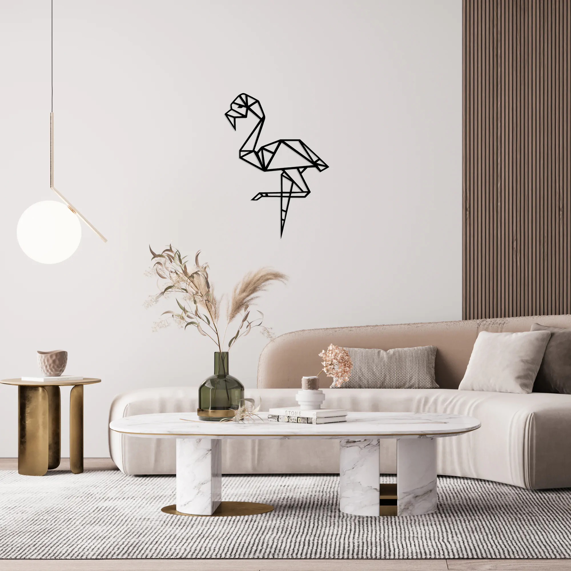 Flamingo Metal Wall Art