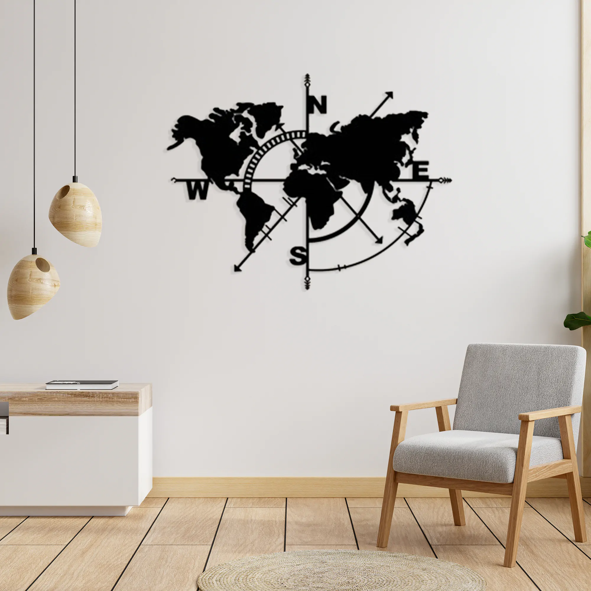 The Dark Side of the Earth Metal Wall Art