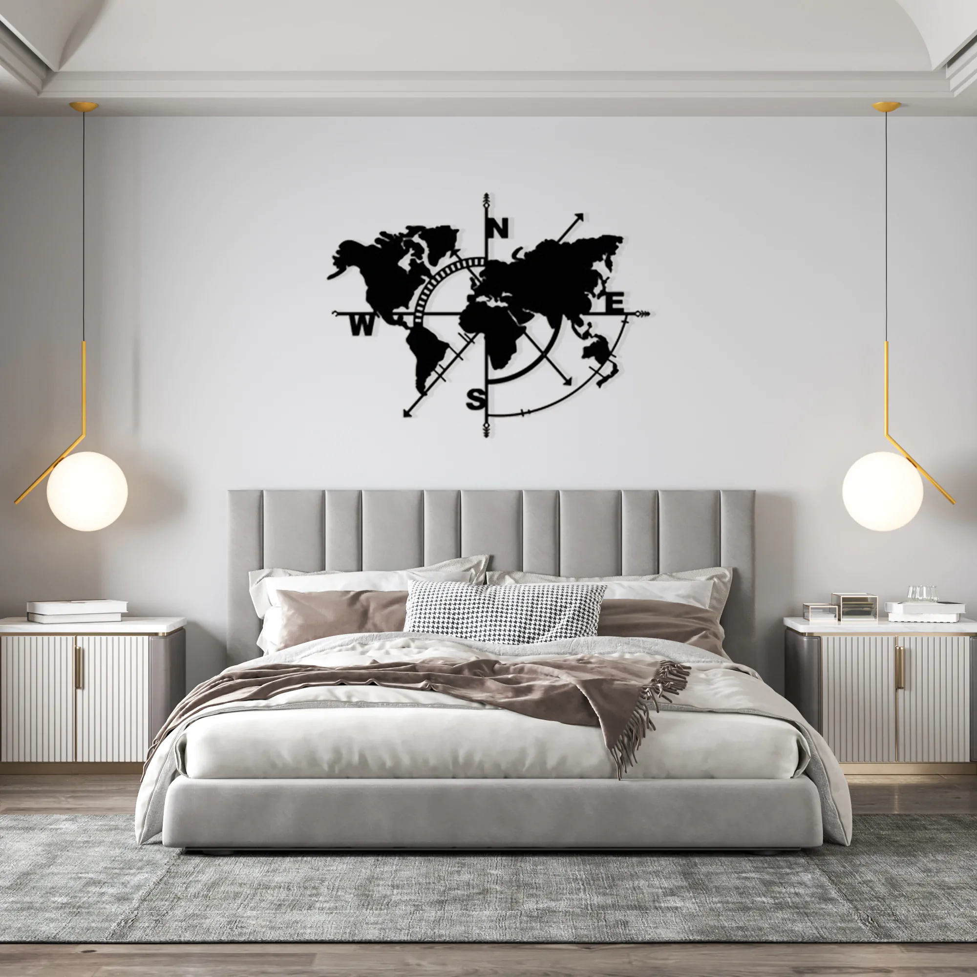 The Dark Side of the Earth Metal Wall Art