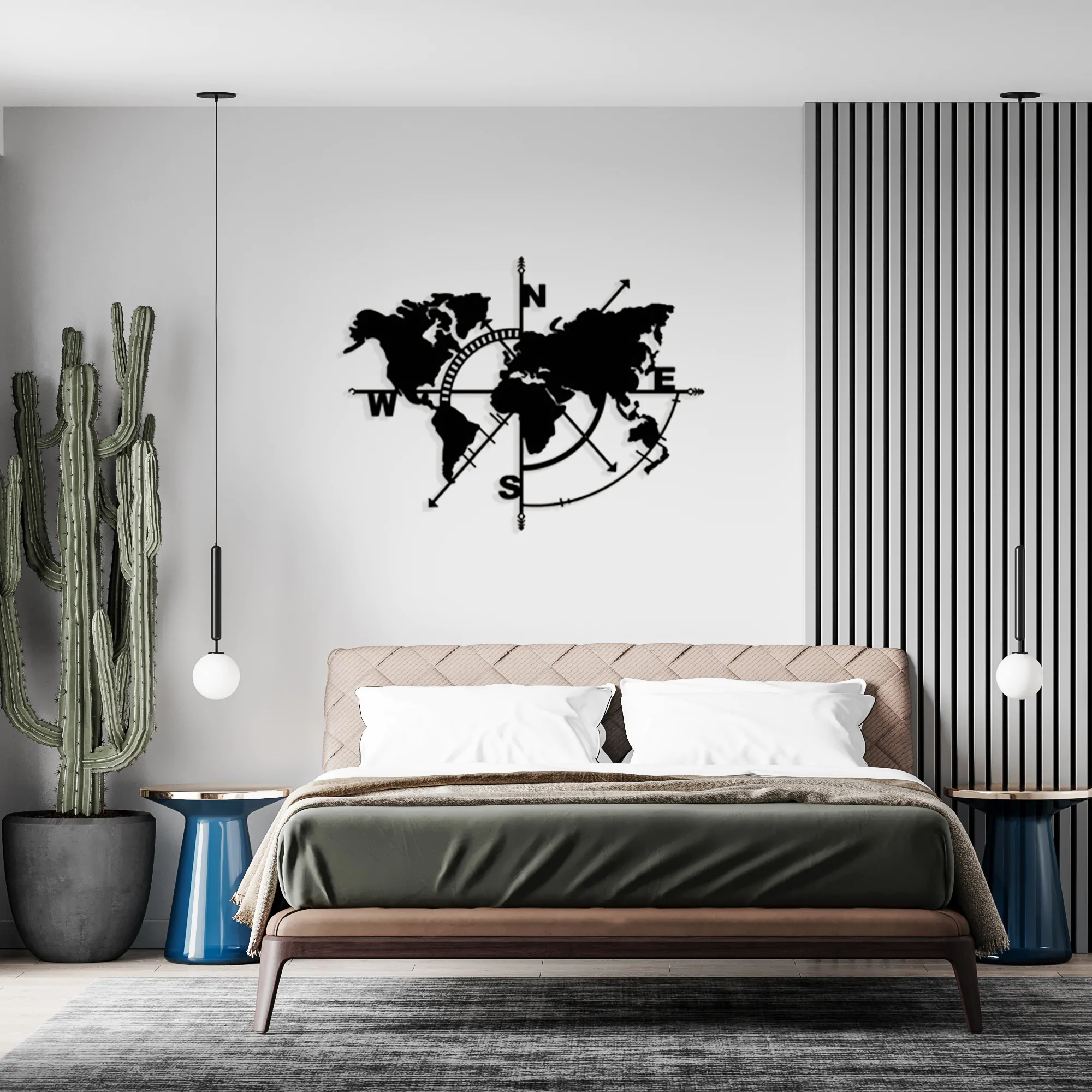 The Dark Side of the Earth Metal Wall Art