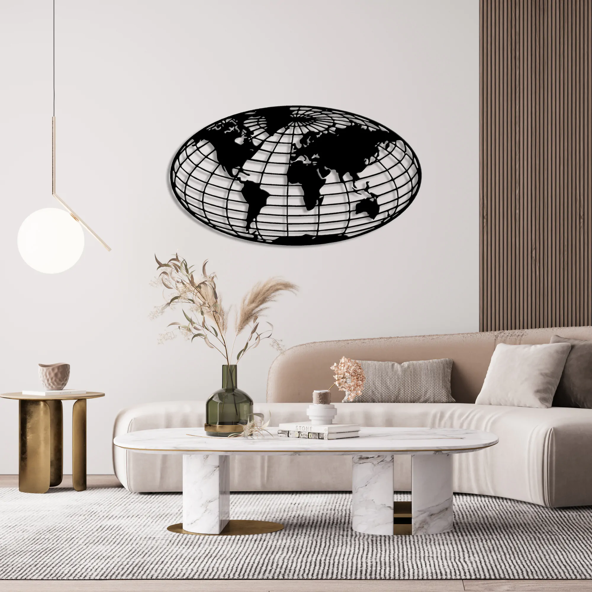 Meridian World Map