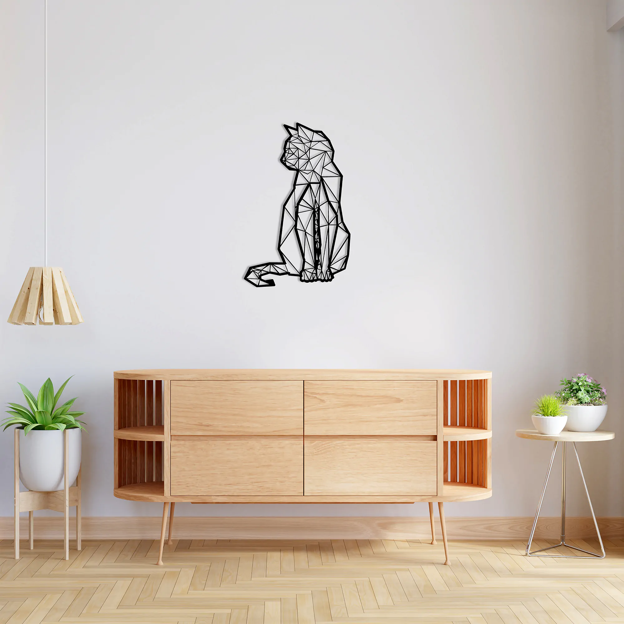 Sitting Cat Metal Wall Art