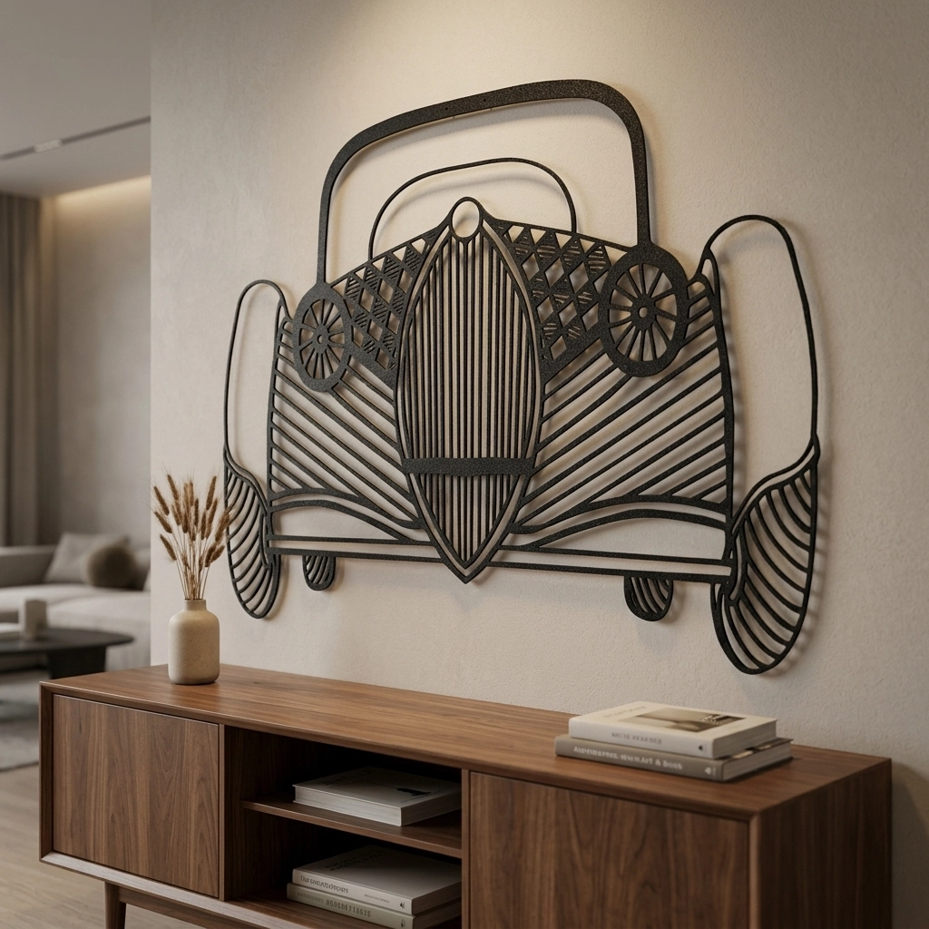 Car Metal Wall Art