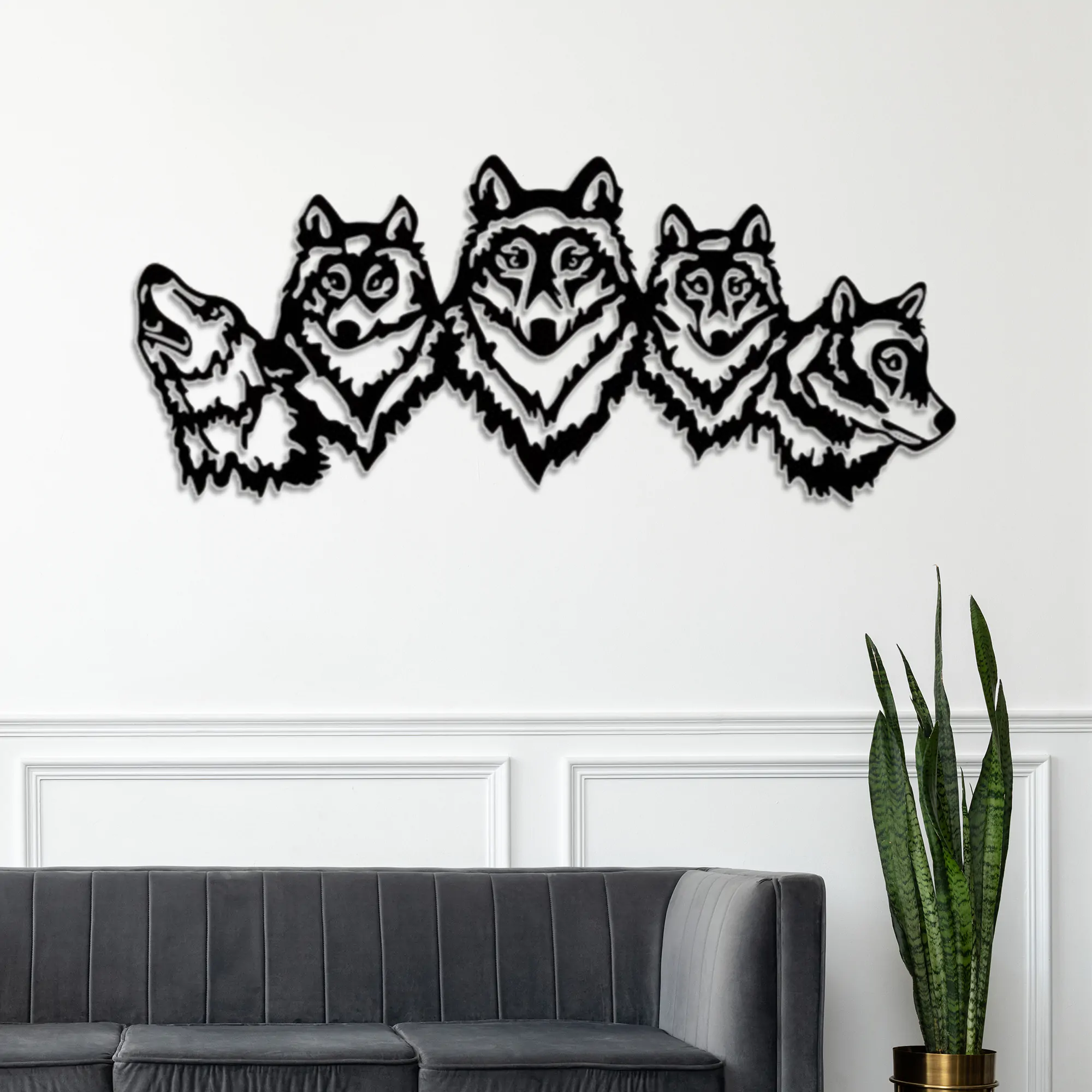 Wolves Metal Wall Art