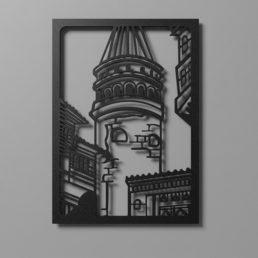 Galata Tower Metal Wall Art- IST1004