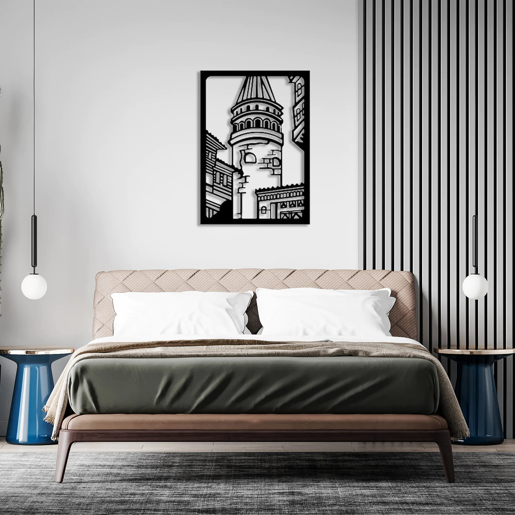 Galata Tower Metal Wall Art- IST1004