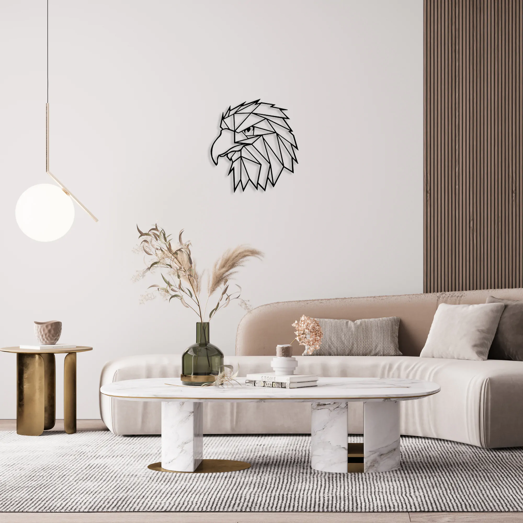 Eagle Head Metal Wall Art