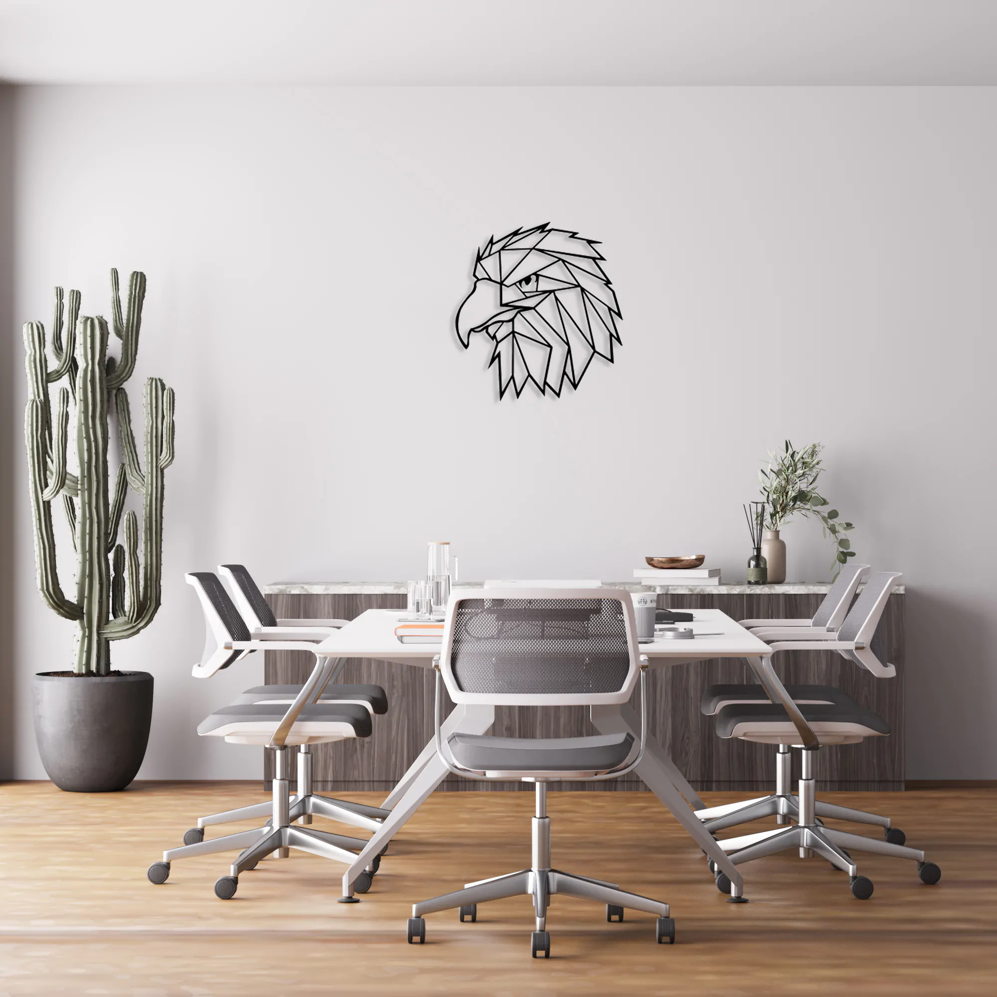 Eagle Head Metal Wall Art