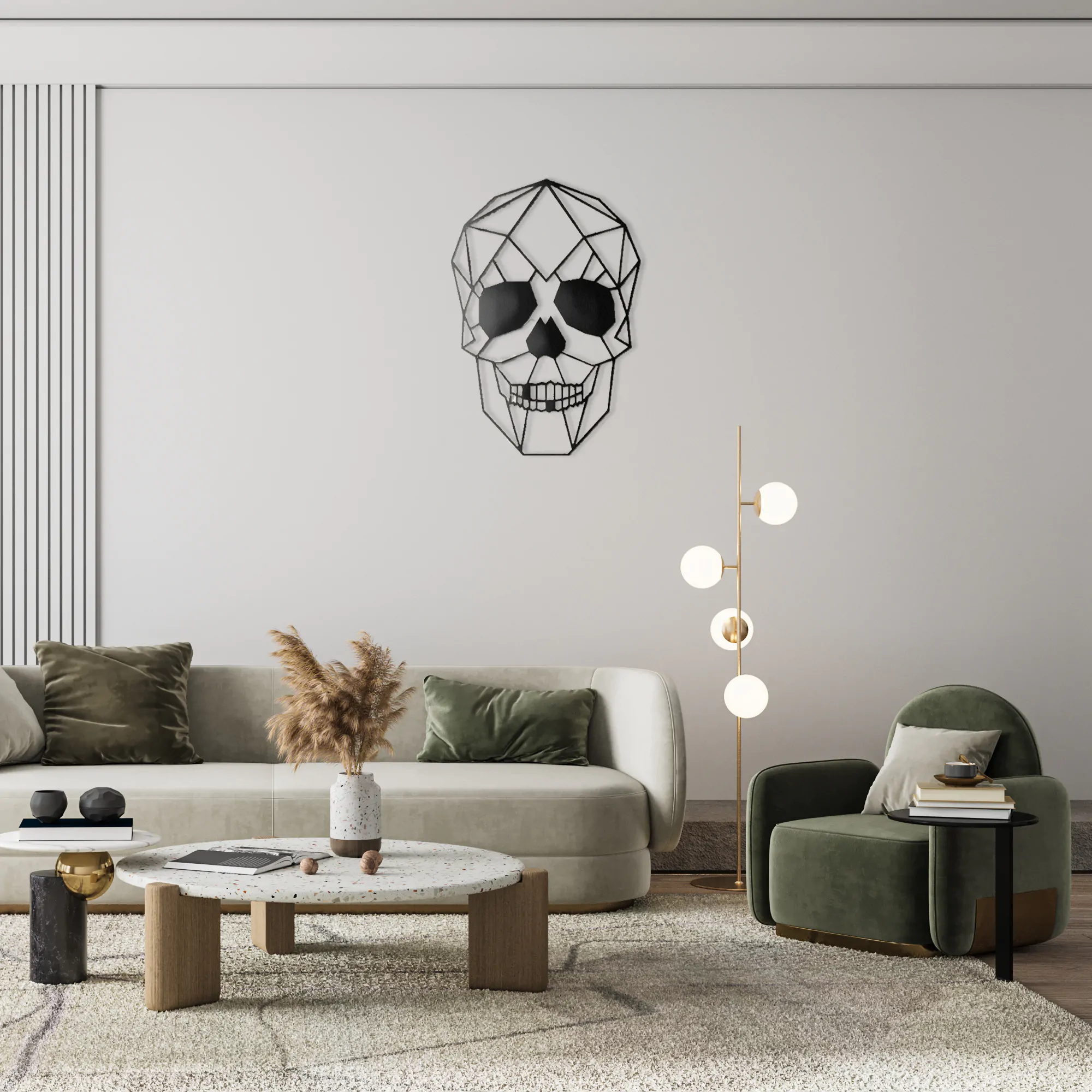 Skull Metal Wall Art