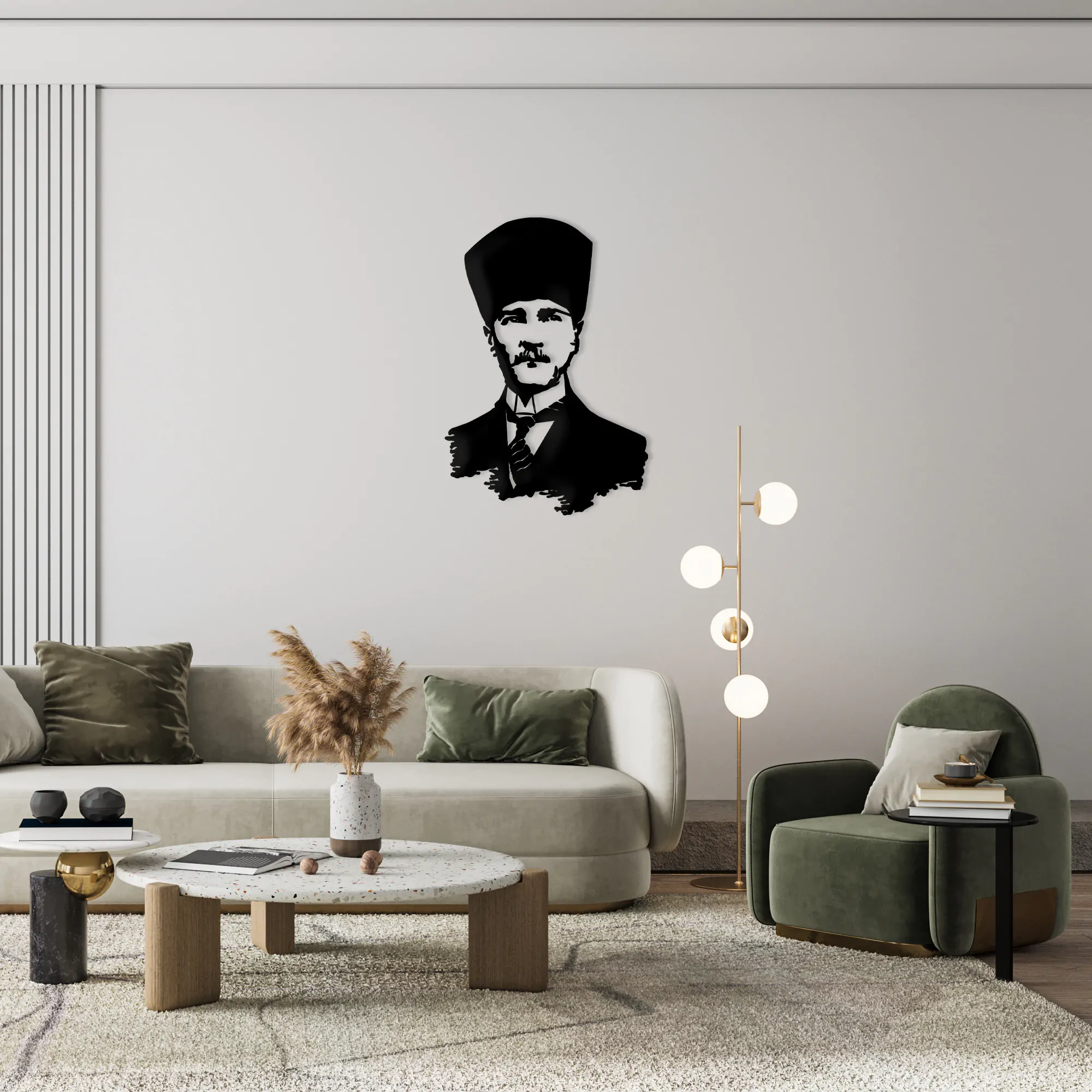 Ataturk Metal Wall Art 2031