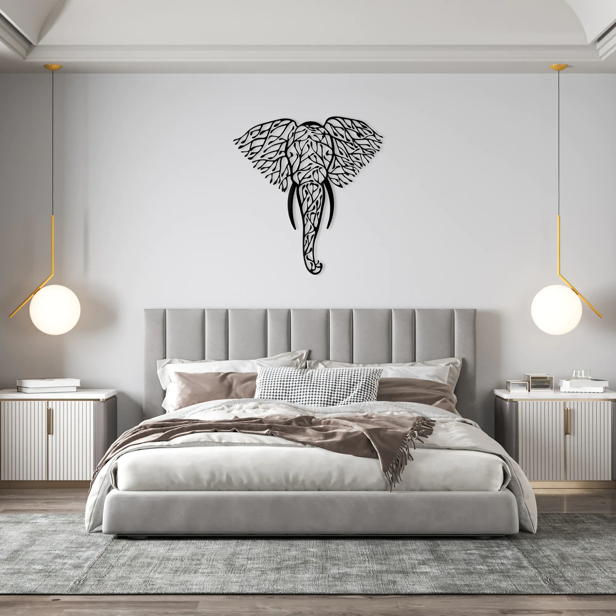Elephant Metal Wall Art 1038